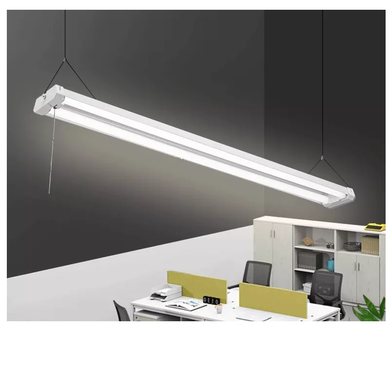 Luzes LED de tira de iluminação de lustre de escritório, lustre de sala de aula com lustre de led